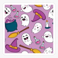 Funny Halloween Pattern - A Spooky Gift For Someone Who Loves Dark Magic And Candy!