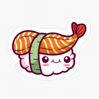 Cute Kawaii Sushi - A Funny Gift For A Sashimi And Sushi Lover