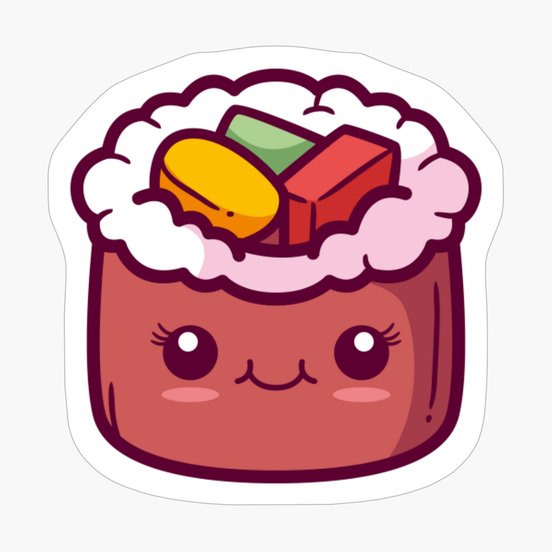 Cute Kawaii Sushi - A Funny Gift For A Sashimi And Sushi Lover