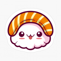 Cute Kawaii Sushi - A Funny Gift For A Sashimi And Sushi Lover