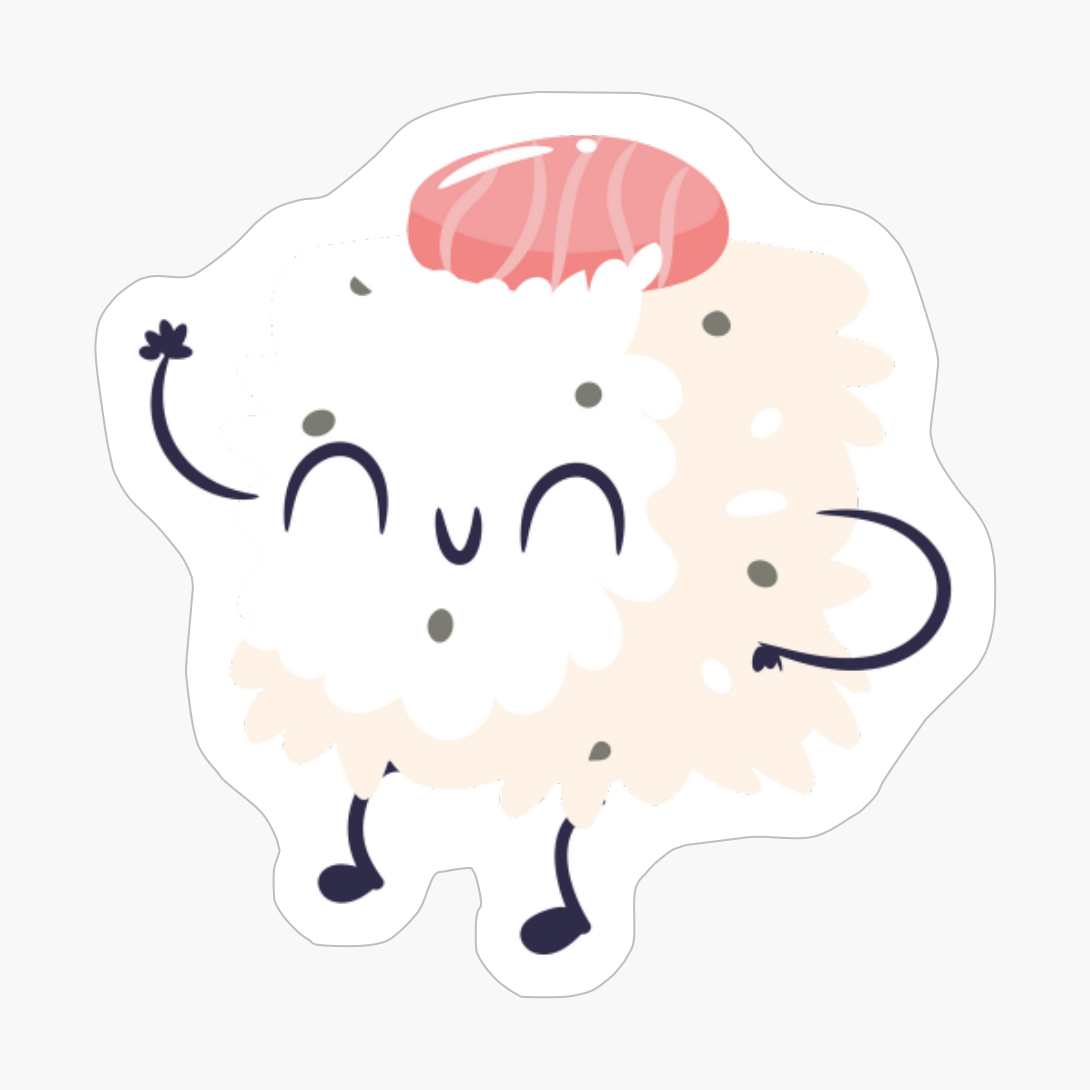 Cute Kawaii Sushi - A Funny Gift For A Sashimi And Sushi Lover