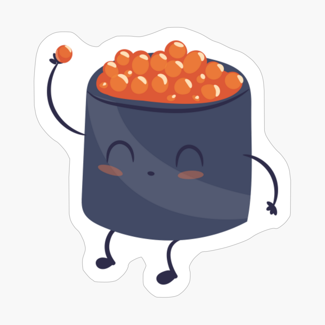 Cute Kawaii Sushi - A Funny Gift For A Sashimi And Sushi Lover