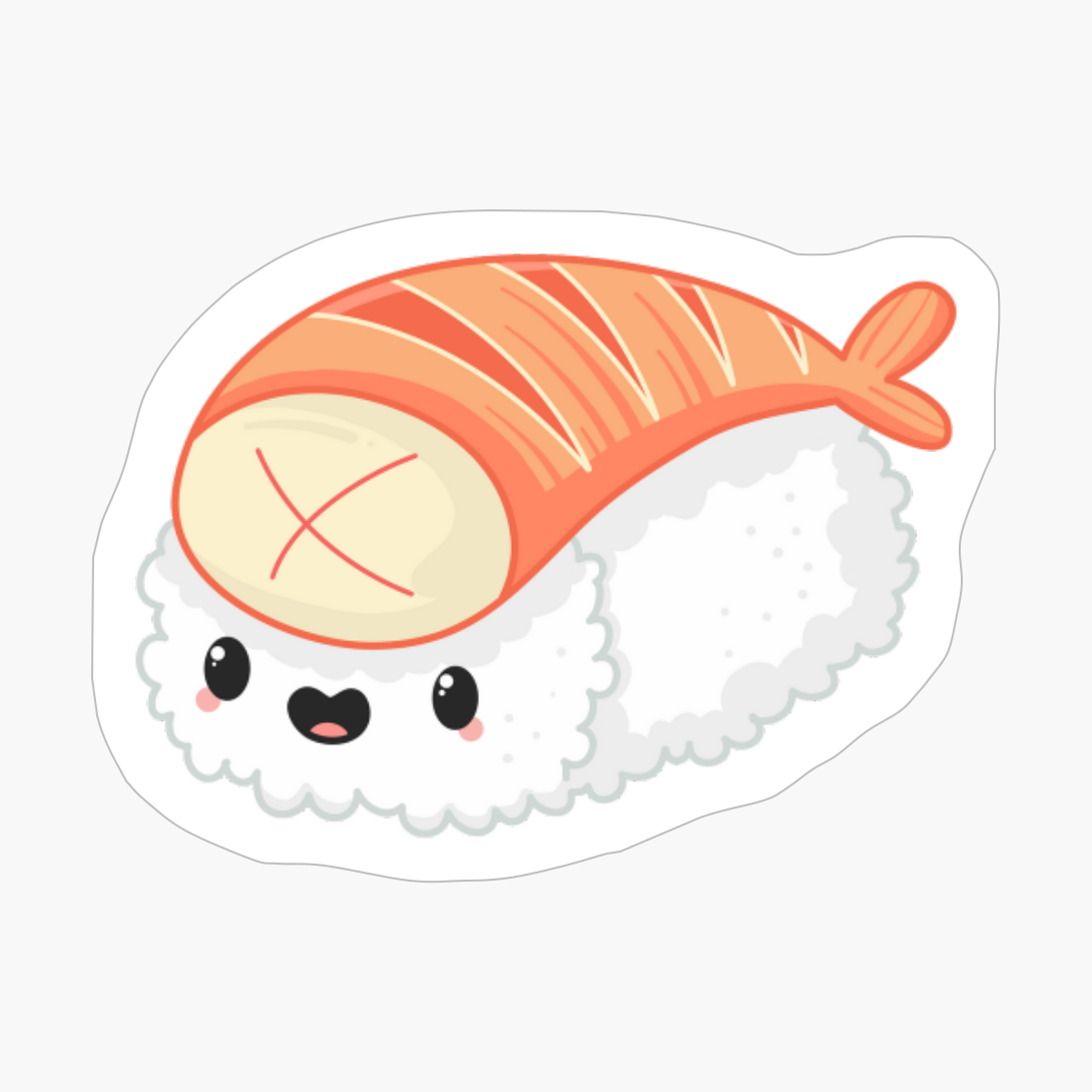 Cute Kawaii Sushi - A Funny Gift For A Sashimi And Sushi Lover
