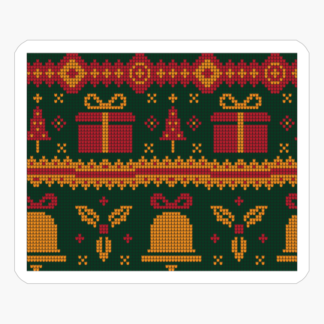 Knitted Christmas Pattern - A Scandinavian Gift For A Holly Jolly Christmas