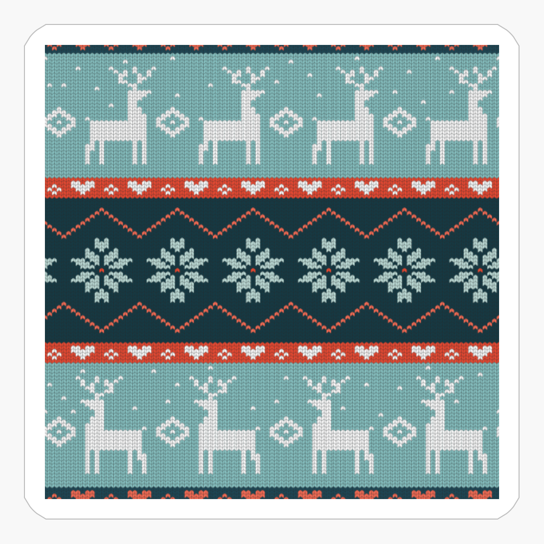 Knitted Christmas Pattern - A Scandinavian Gift For A Holly Jolly Christmas