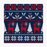 Knitted Christmas Pattern - A Scandinavian Gift For A Holly Jolly Christmas