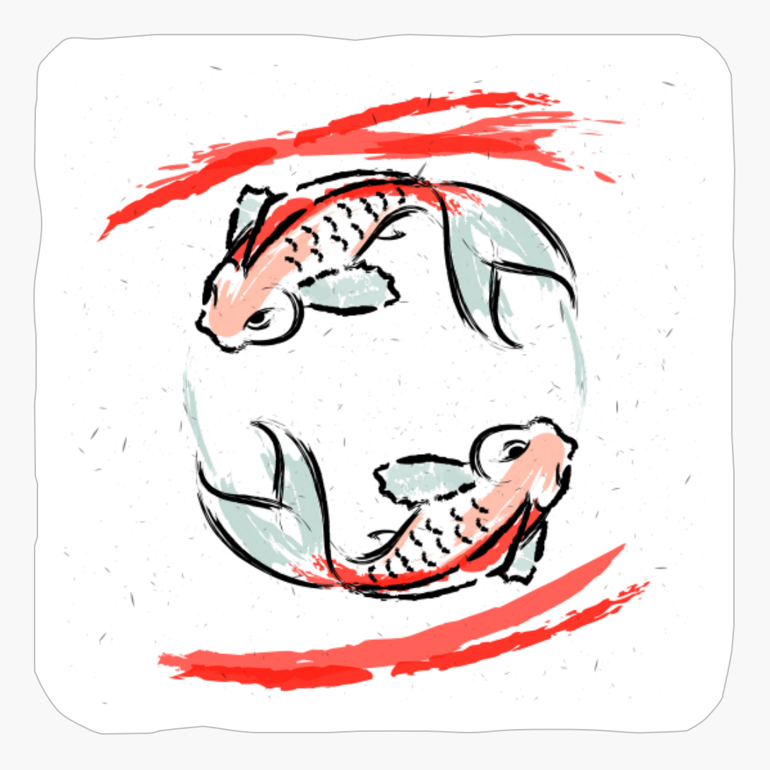 Koi Carps Of Japan For A Lover Of A Japanese Culture