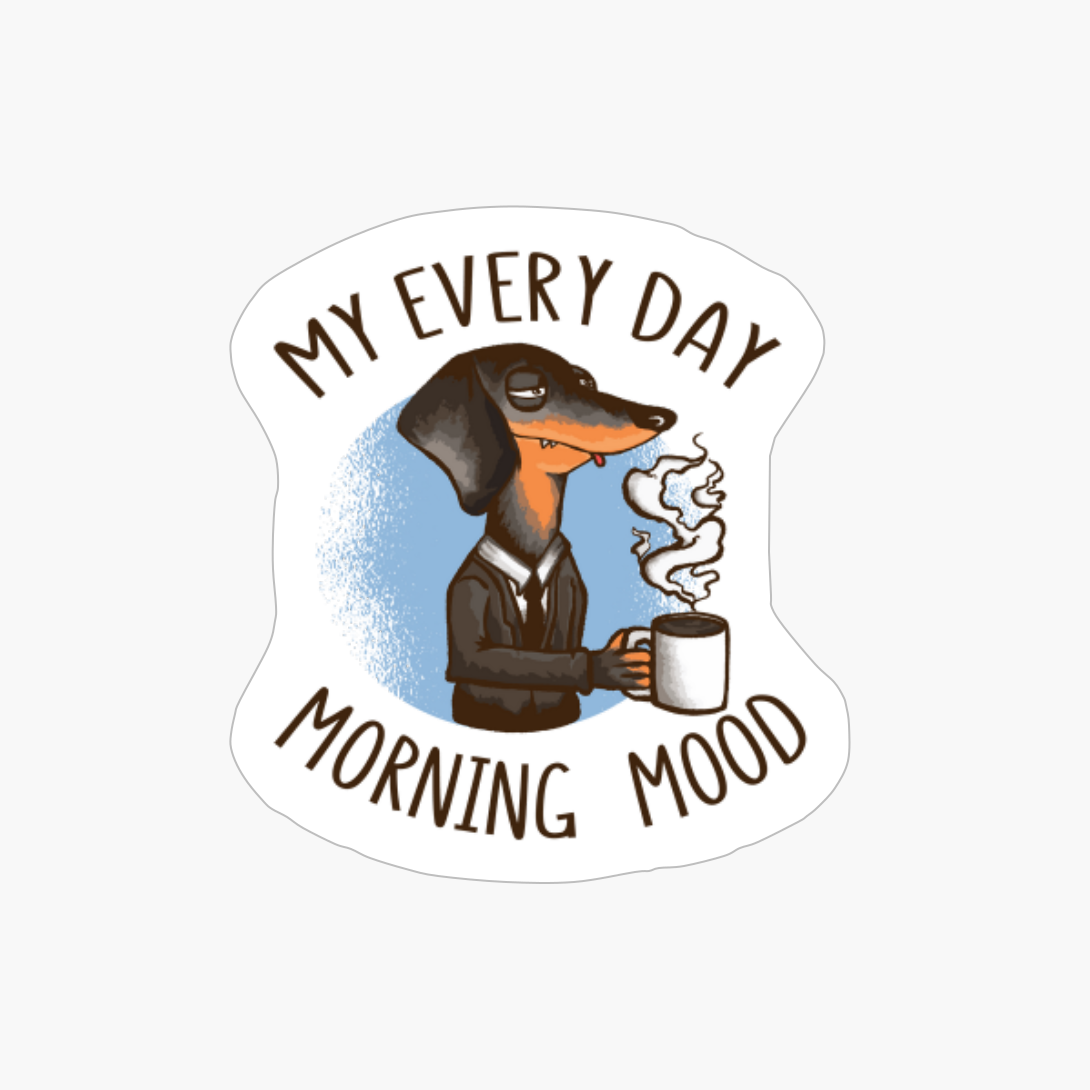 Dog Drinking Coffee