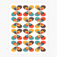 Lucky Four Leaf Clover Vintage Pattern