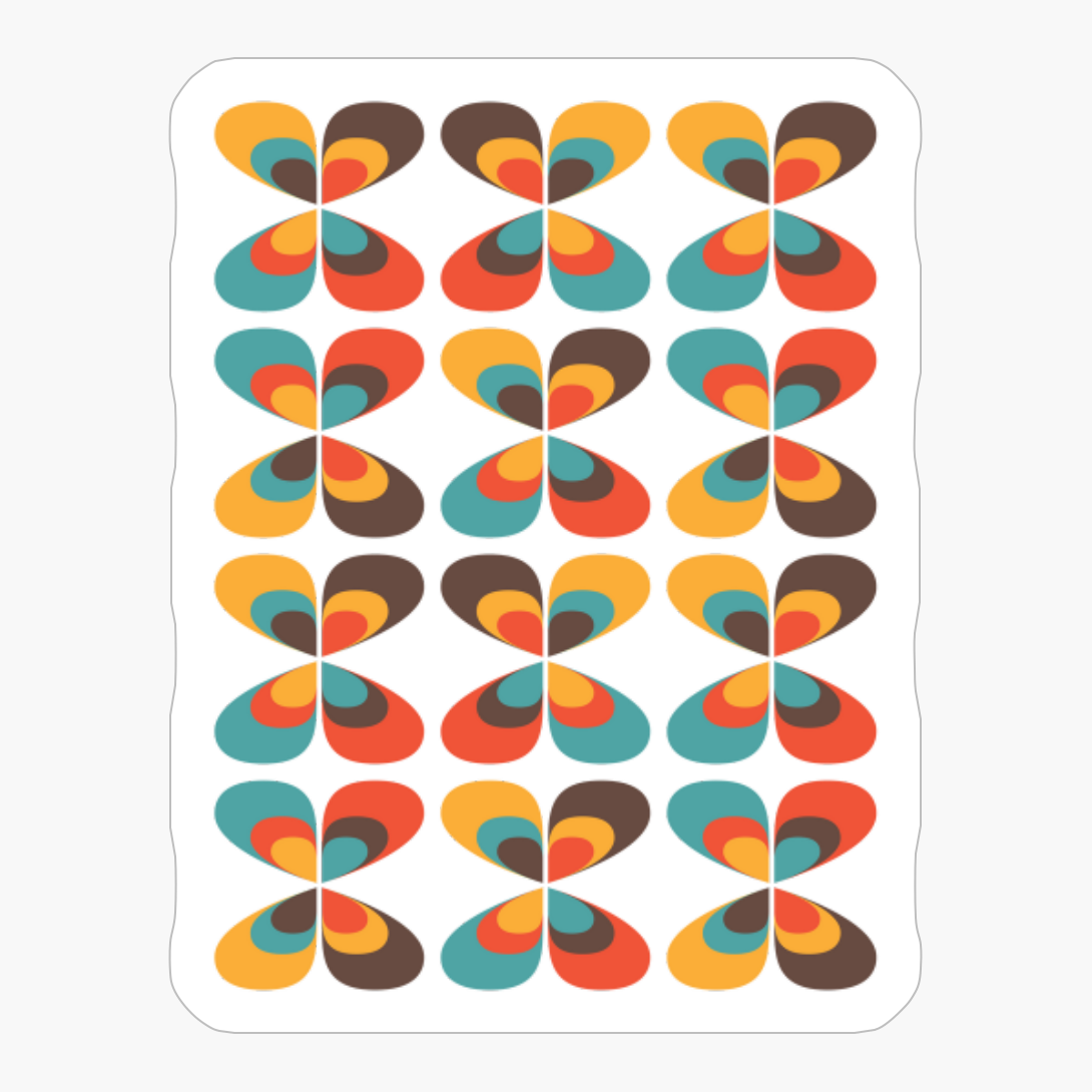 Lucky Four Leaf Clover Vintage Pattern