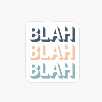 Blah Blah Blah, Retro Pop Art Typography