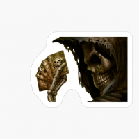 Grim Reaper With Poker Cards