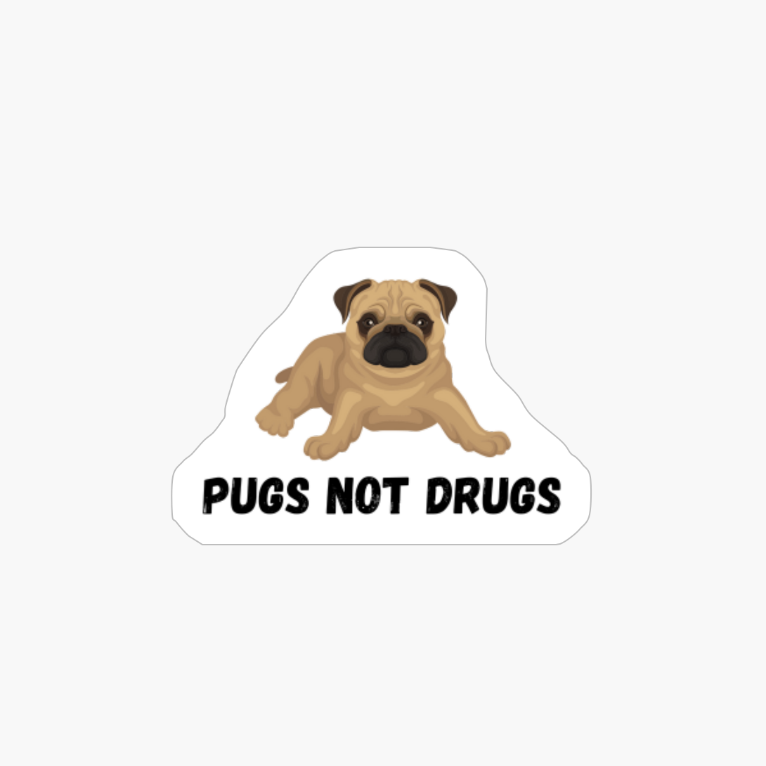 Pugs Not Drugs Funny Dog