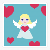 Cute Angel With Heart