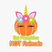 Vegan Halloween, Unicorn Pumpkin, Cute Vegan Thanksgiving Unicorn Pumpkin