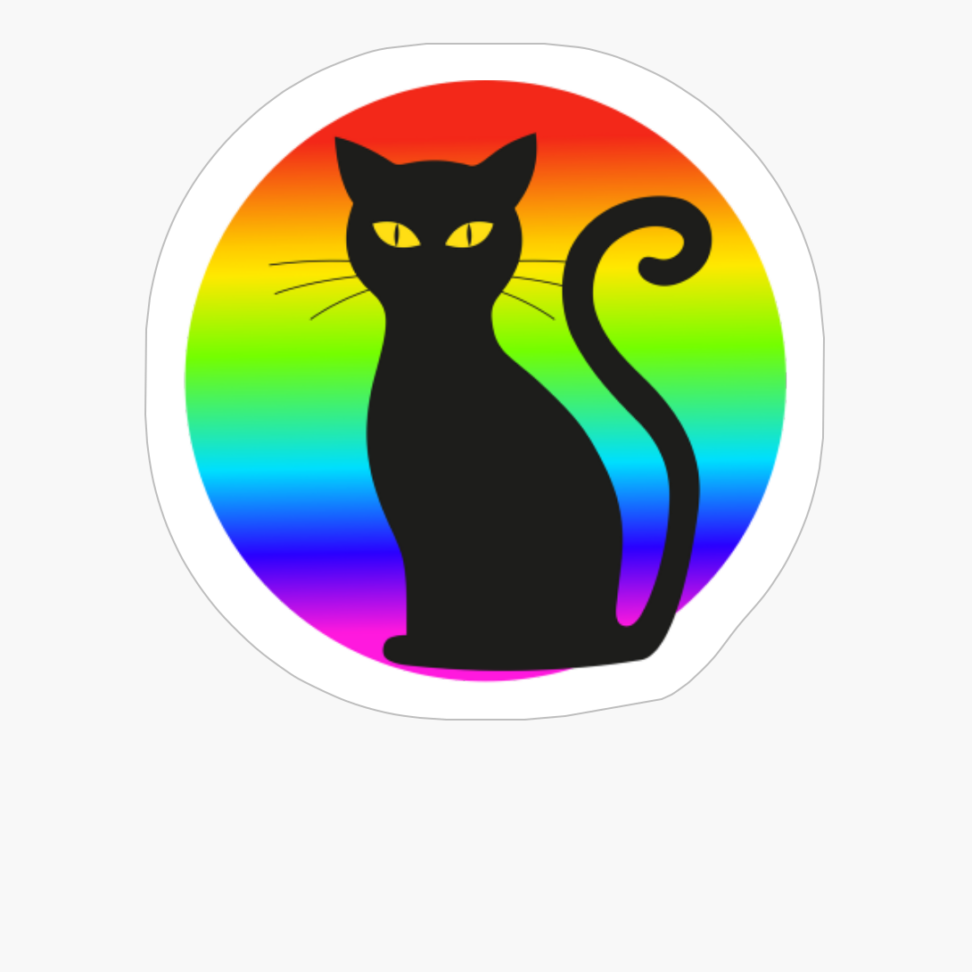 LGBTQ Halloween, Gay Halloween, Gay Black Cat, Gay Cat
