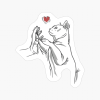 Cat High-Five Cute Design