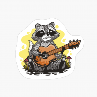Raccoon Playing Guitar