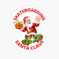 SKATEBOARDING SANTA CLAUS