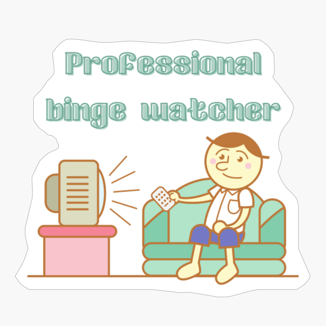 Vintage Funny Professional Binge Watcher Tv Shows Tv Series