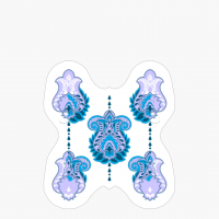 Valentine's Day Bohemian Mandala Paisley Aesthetic Bohemian Paisley Hippie, Hippy, Groovy,