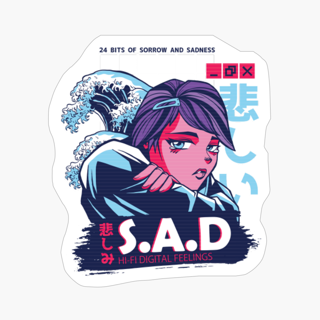 Vaporwave Aesthetic Sad Anime Girl