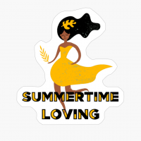 A Lady Enjoying The Summertime In A Yellow ????