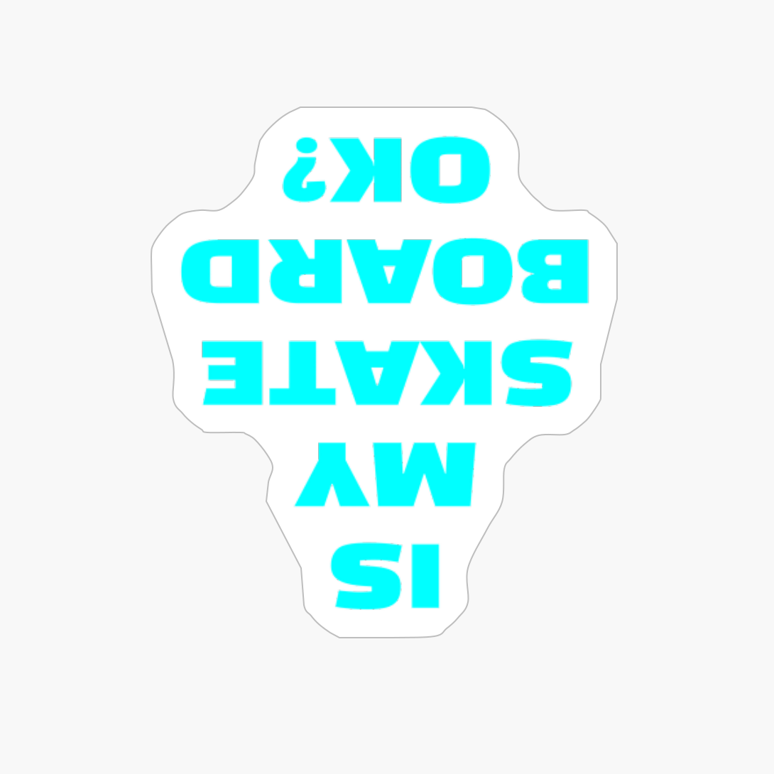 Is My Skateboard OK? Skateboarder Skater Skateboarding Okey