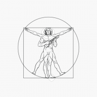 Da Vinci Vitruvian Man Ukulele