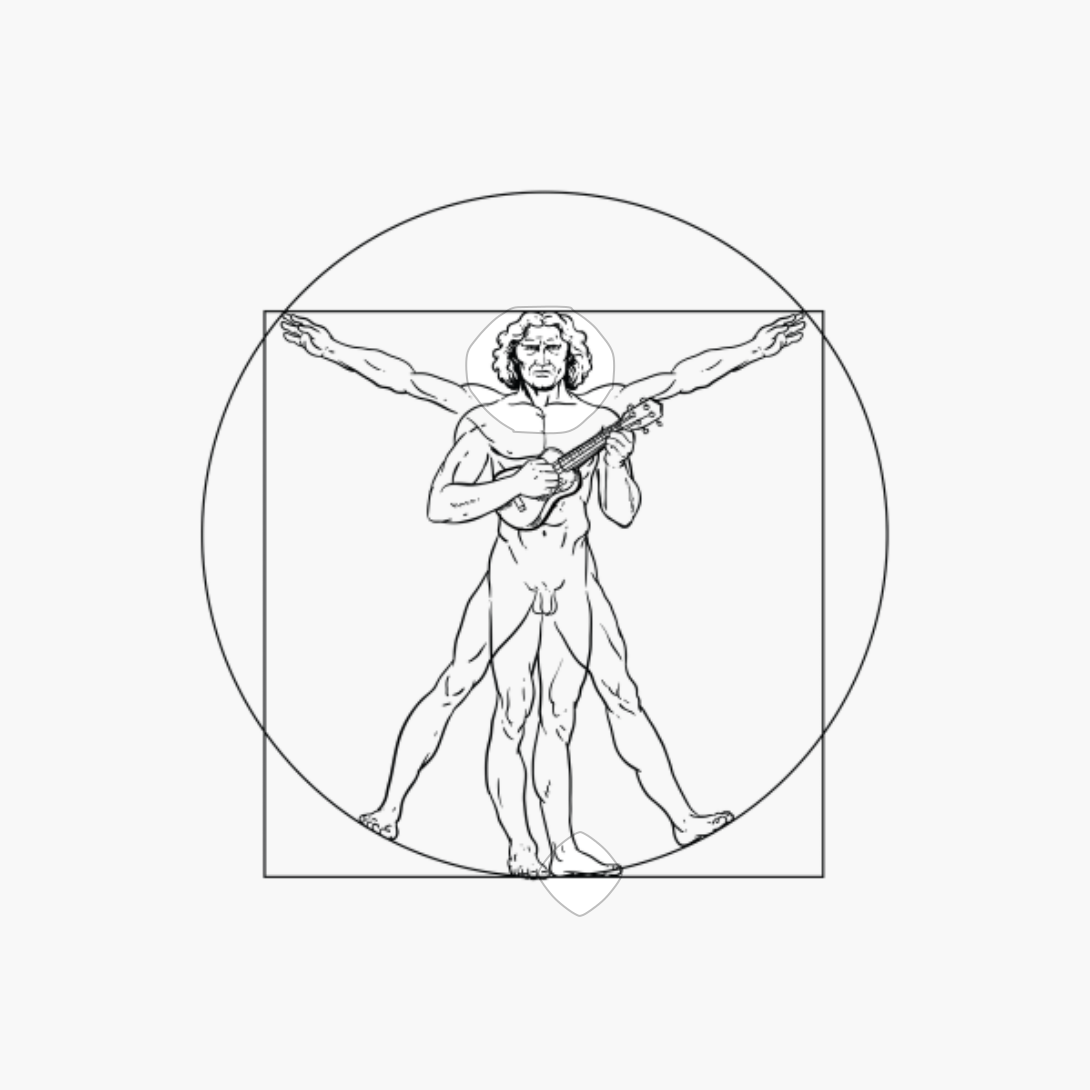 Da Vinci Vitruvian Man Ukulele