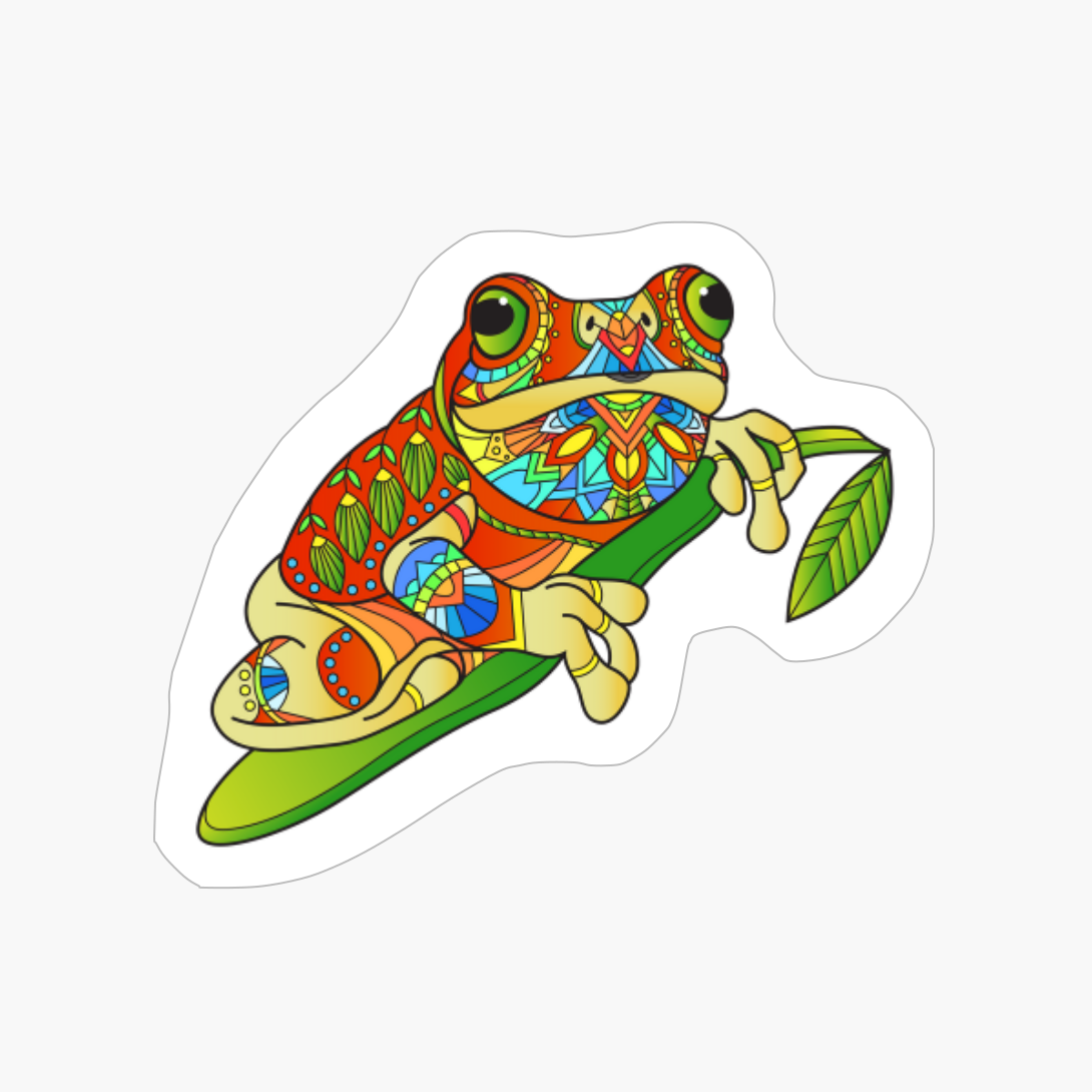 Ethnic Frog Boho Mandala Yoga Lover Men Women