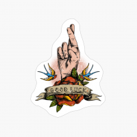 Aesthetic Grunge Clothes Good Luck Crossed Fingers Hand Sign