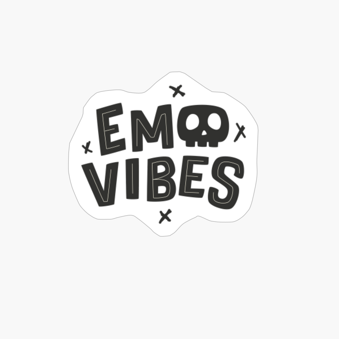 Emo Vibes Pastel Goth Emo Punk Clothes With Emo Goth Skull