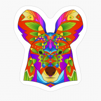 Boho Native American Mandala Hyena Animal Yoga Meditation