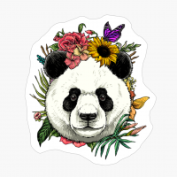 Floral Panda Spring Nature Lovers Gift For Women & Men