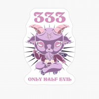 333 Only Half Evil Pastel Kawaii Grunge Baphomet