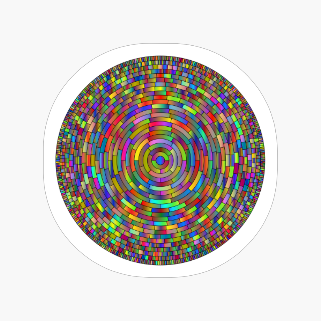 Colorful Symmetrical Circle Mandala
