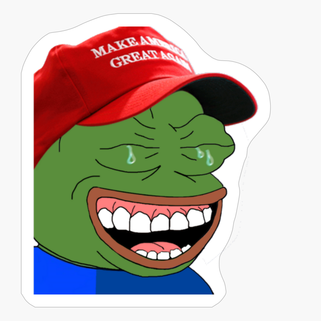 Pepe The Frog MAGA, Pepe The Frog Laughing, Pepe The Frog Cries Of Laugh, MAGA Pepe The Frog, RARE Pepe The Frog, SPECIAL Pepe The Frog