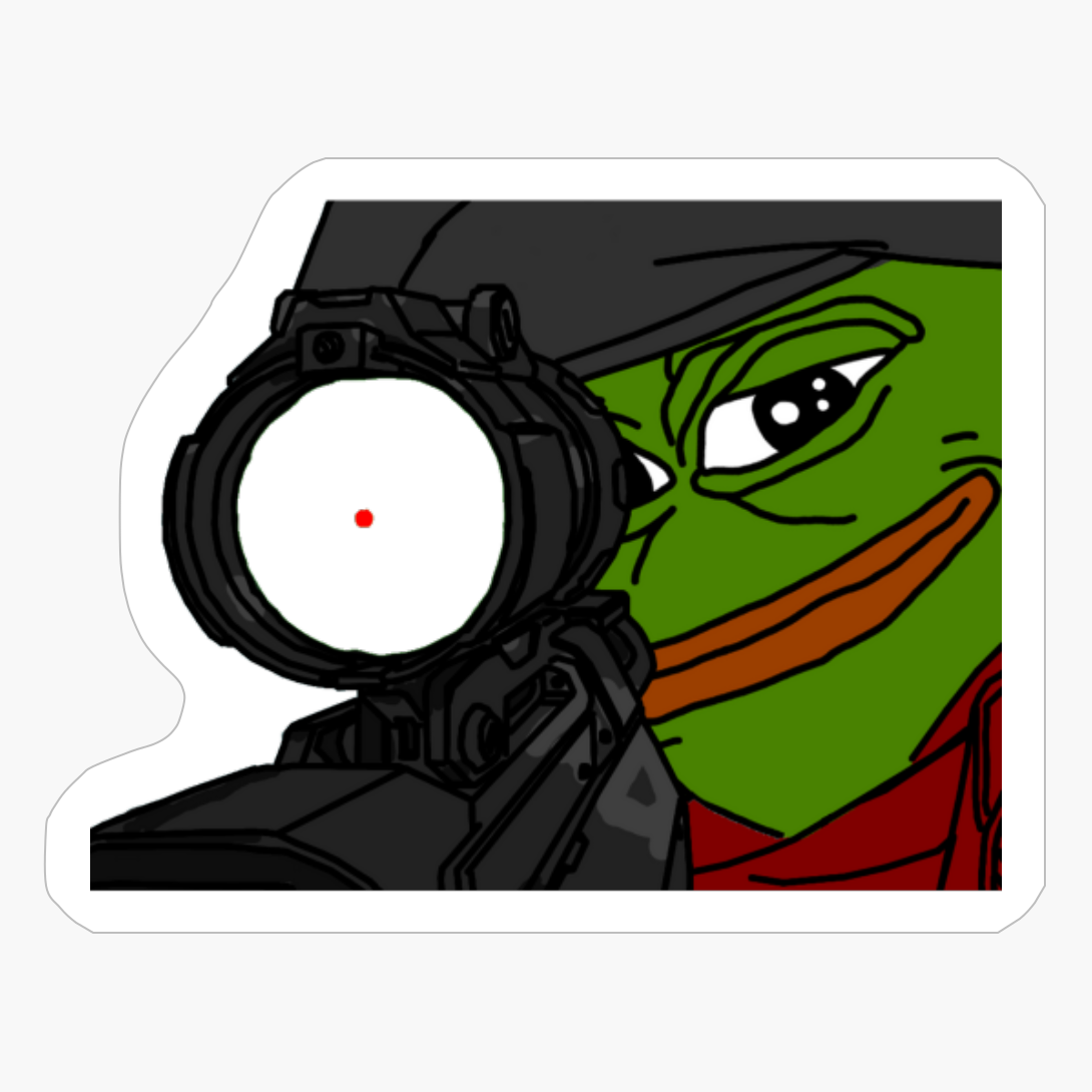 Sniper Pepe The Frog, Sniper Pepo, Sniper Apu, Pepe The Frog Meme, Pepe The Frog Sniping, Apu Sniper