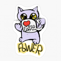 Cute Cat Having A Cup Of Coffee Coffee Power