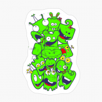 Funny Alien Green