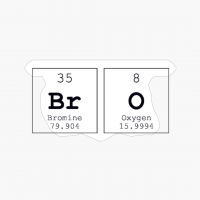 Bro Periodic Table Science Print