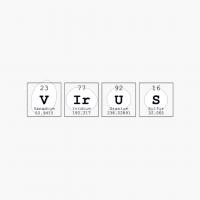 Virus Periodic Table Science Print