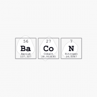 Bacon Periodic Table Science Print