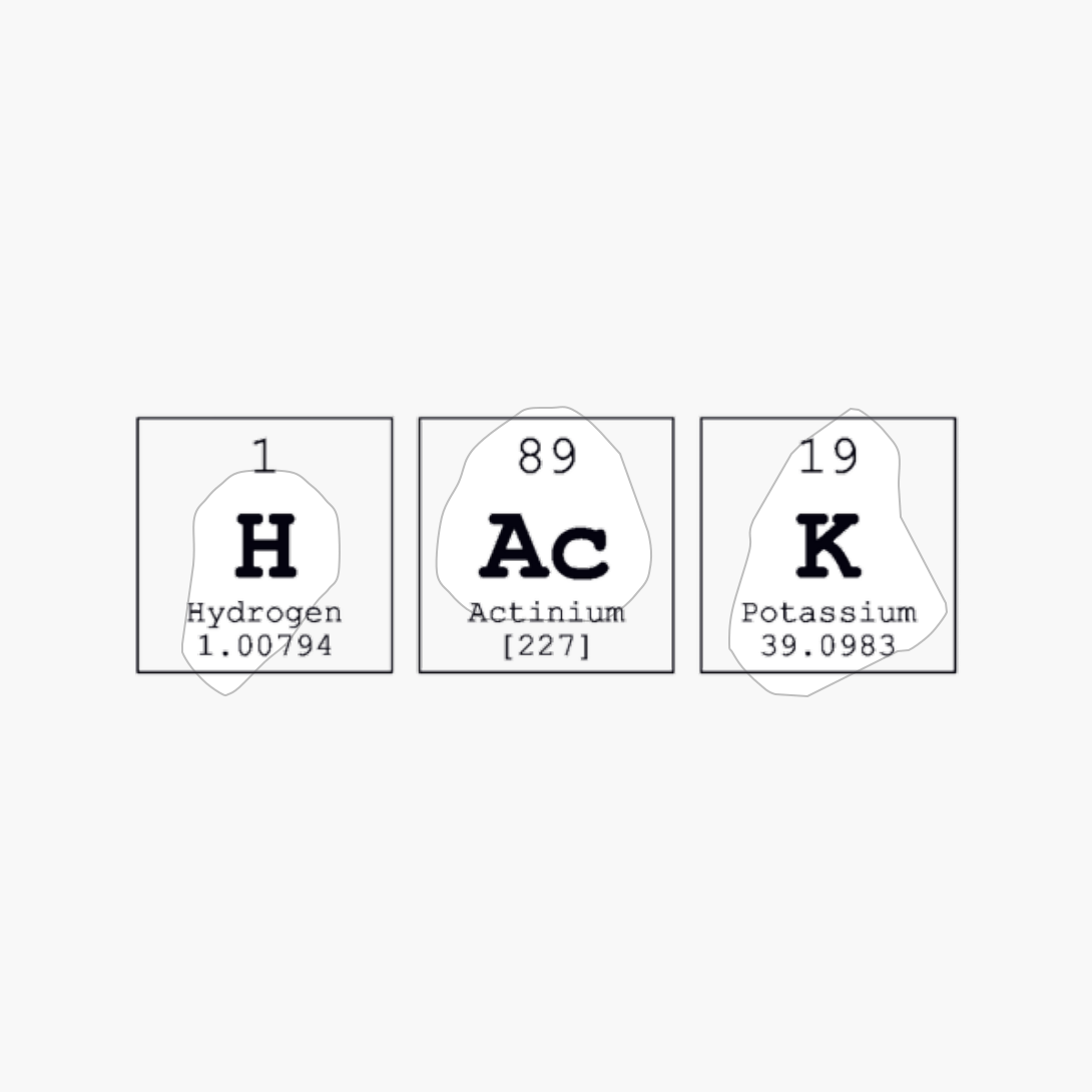 Hack Periodic Table Science Print