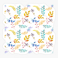 Watercolor Colorful Leaves