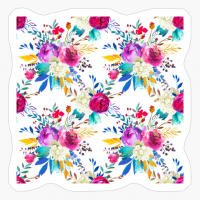 Watercolor Colorful Flowers