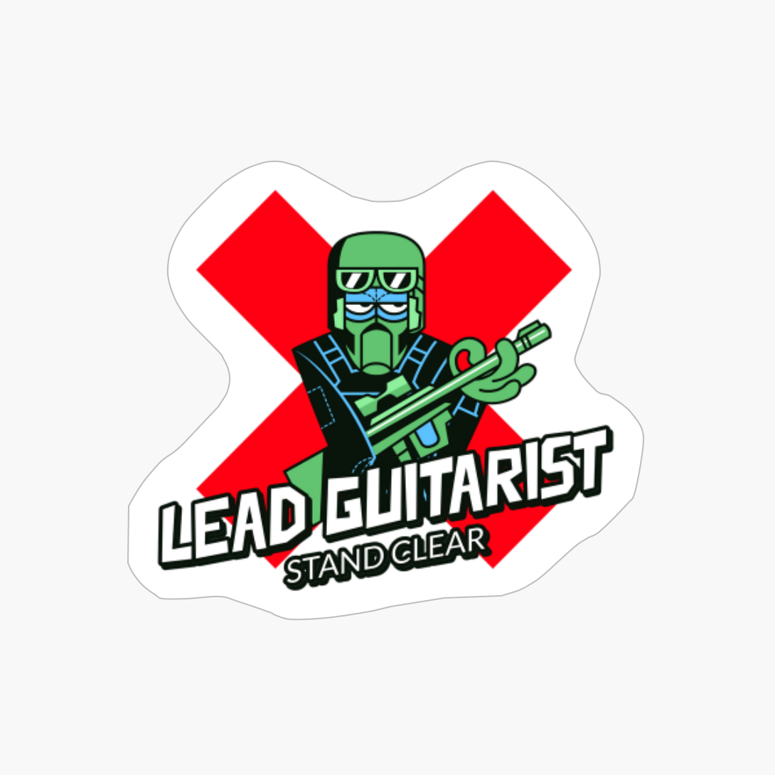 Lead Guitar Print For Electric Guitarist