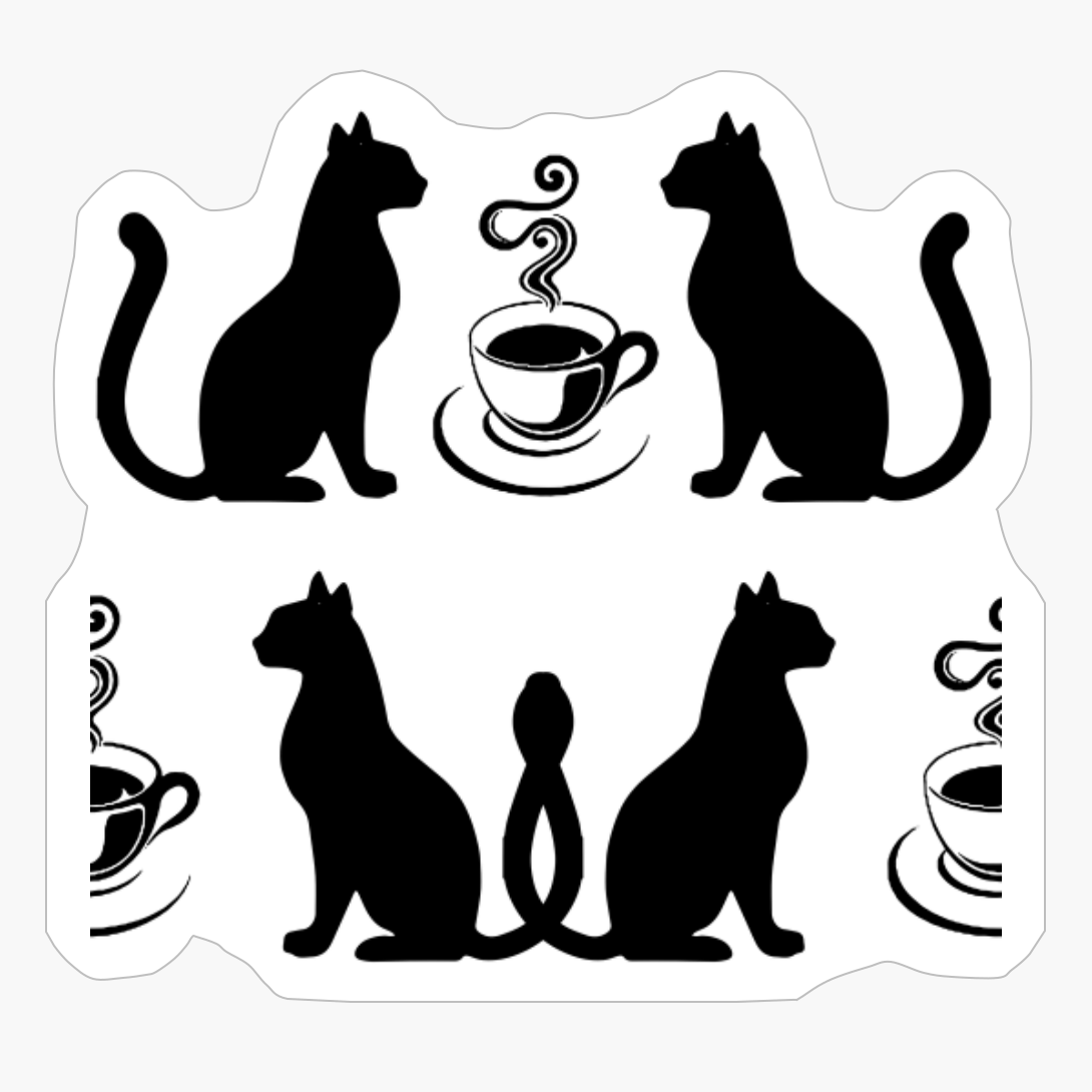 Cats Love Coffe, Cats And Coffe, Cat Lover, Coffe Lover