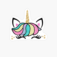 Rainbow Unicorn Face 2